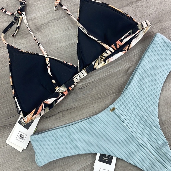 ☀️RIP CURL☀️ HAVANA TRI TOP PREMIUM SURF SKIMPY HIPSTER BIKINI SET - Picture 15 of 16